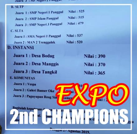 TAPAK Sabet Juara 2 Kegiatan Expo Kecamatan Panggul